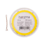 Невидимки для волос Harizma, 50 мм, прямые, коричневые (h10535-04B)
