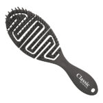 Щетка для волос Harizma, овальная, продувная, черная (h10682)
