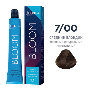 Крем-краска для волос Harizma Bloom 7/0, средний блондин натуральный, 100 мл (h30700)