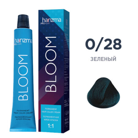 Перманентный краситель для волос Harizma Bloom 0/28, желтый, 100 мл (h30030)