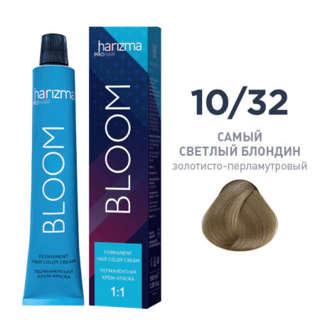 Перманентный краситель Bloom 8/73 Светлый блондин - коричнево-золотистый 100 мл